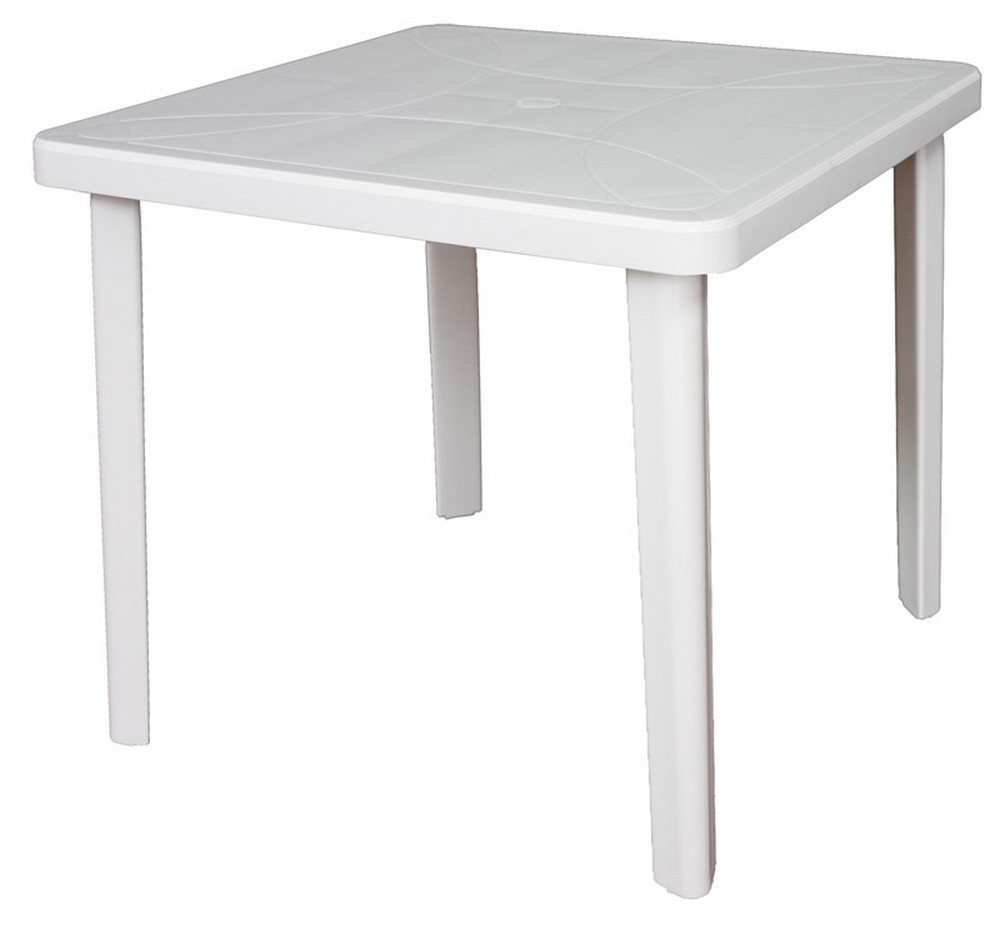 TAVOLO NETTUNO cm. 80x80x72 h col. Bianco