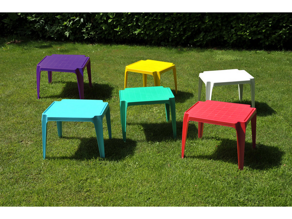 TAVOLO PER BAMBINI BABY cm. 55x50x44 h col. Verde Lime