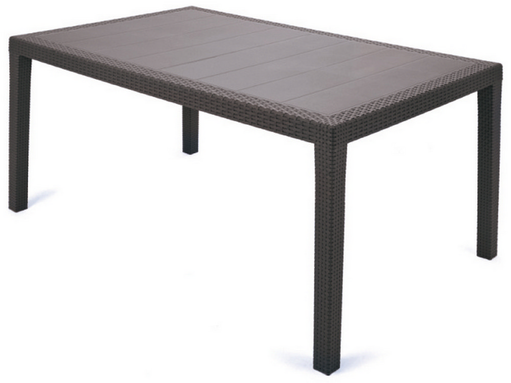 TAVOLO PRINCE cm. 150x90x72 h col. Testa di moro