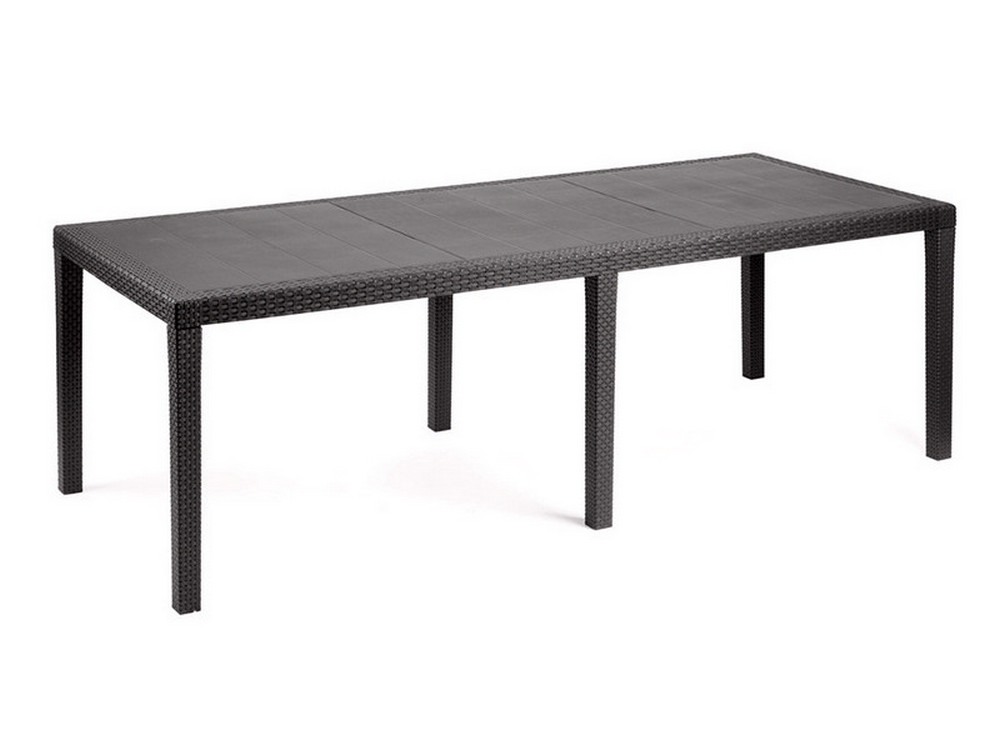 TAVOLO QUEEN cm. 150÷220x90x72 h col. Testa di moro