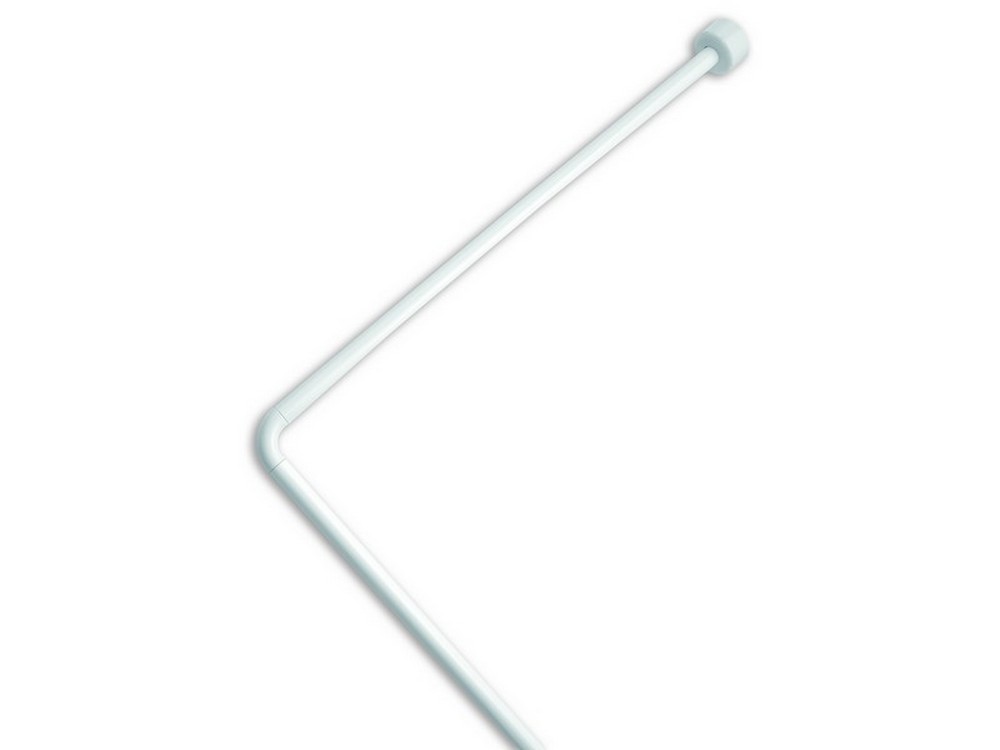 TELAIO ANGOLARE PER TENDE DOCCIA IN BLISTER col. Bianco  cm.  80x80