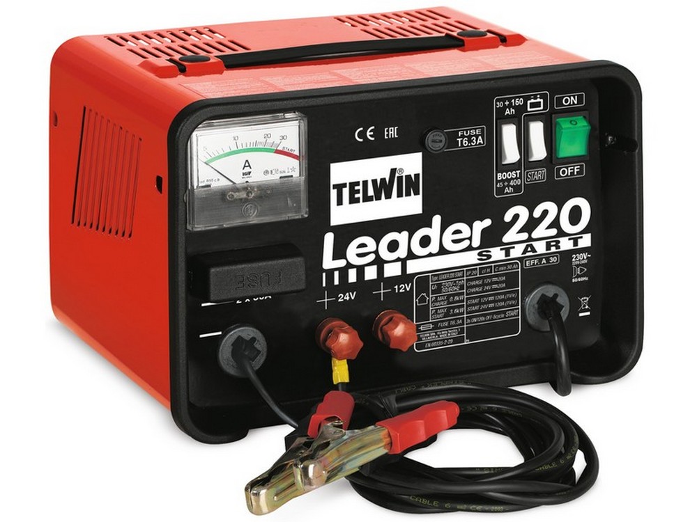 Telwin CARICABATTERIE LEADER 220 START 230V  0,8/3,6 kW
