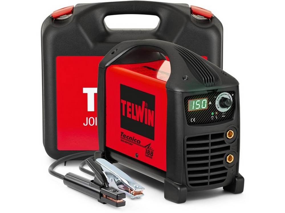 Telwin SALDATRICE AD INVERTER TECNICA 188 MPGE  4,2 Kw - 150 Amp Valigetta + Accessori