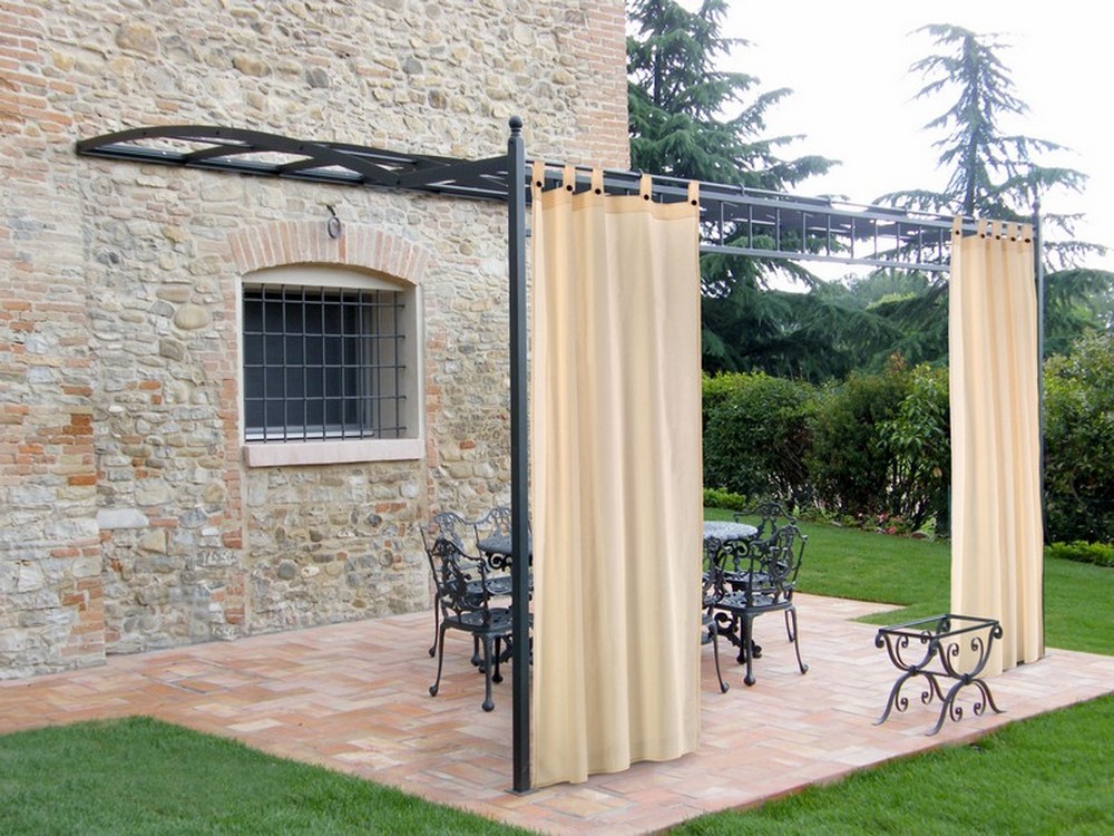 TENDA GAZEBO CON BRETELLE CON BOTTONI cm. 160x270