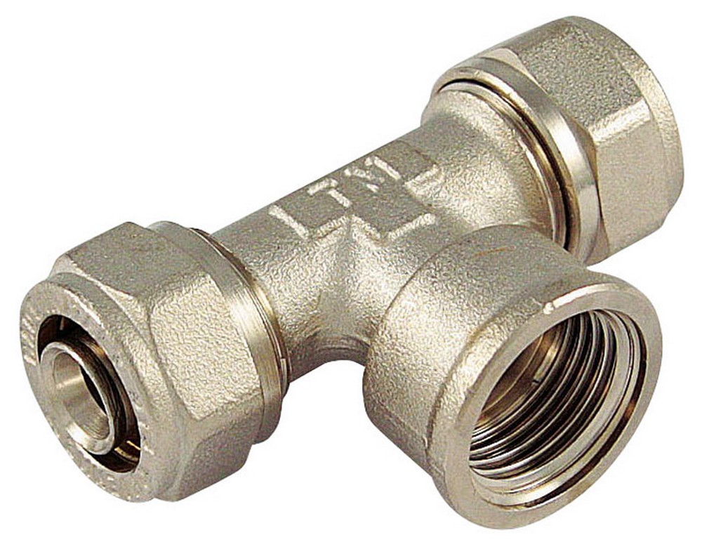 Tiemme RACCORDO PER TUBO MULTISTRATO a T femmina mis. 20x3/4x20
