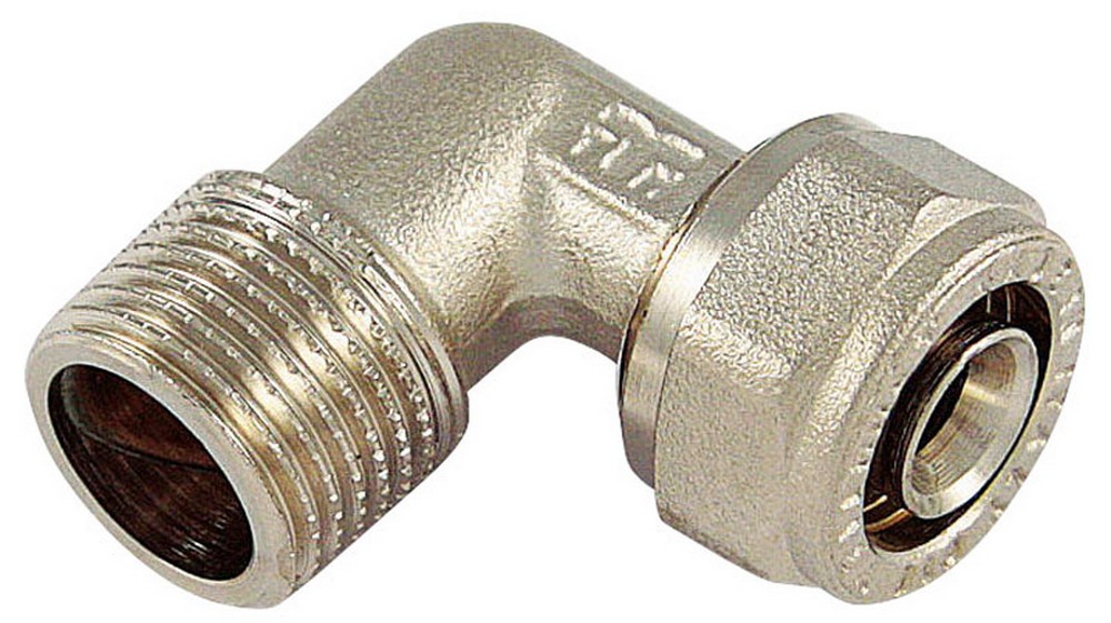 Tiemme RACCORDO PER TUBO MULTISTRATO curvo maschio mis. 20x3/4