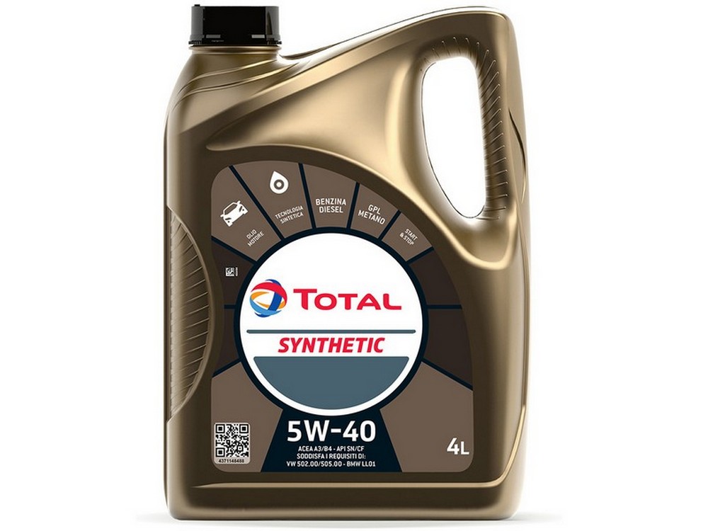Total OLIO MOTORE SYNTHETIC 5W40 lt. 4