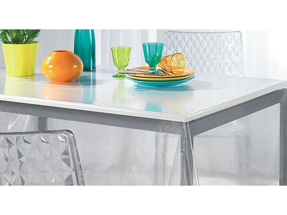 TOVAGLIATO IN PVC CRYSTAL TRASPARENTE 0,15  Rotolo cm.140 (H) x 50 mt (L)