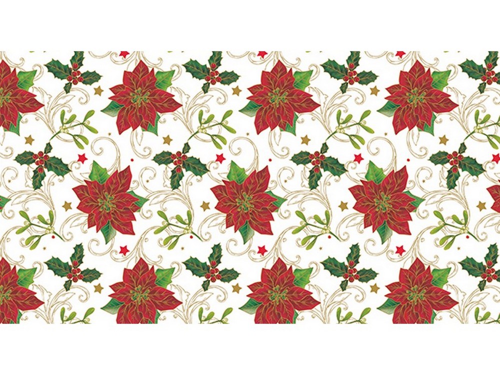 TOVAGLIATO IN PVC FANTASTIK LINEA NATALIZIA 847-3  Rotolo cm.140 (H) x 20 mt (L)