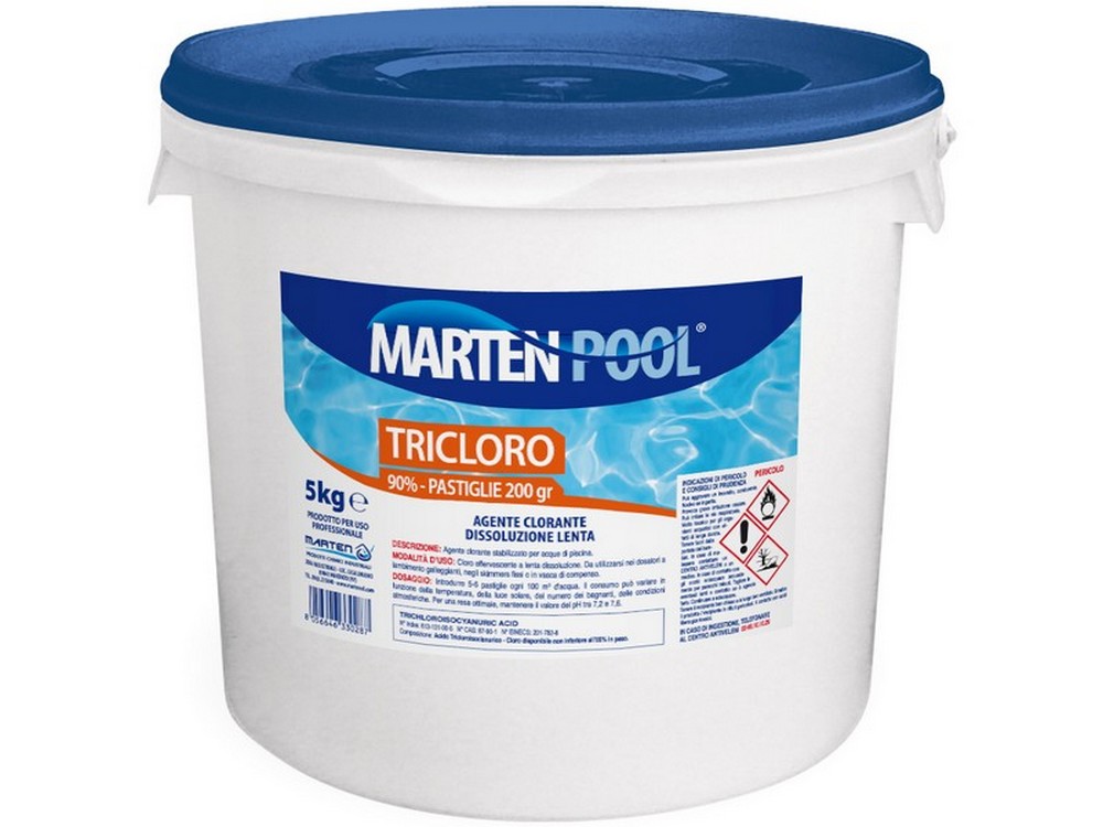 TRICLORO IN PASTIGLIE 200 GR.  kg. 5