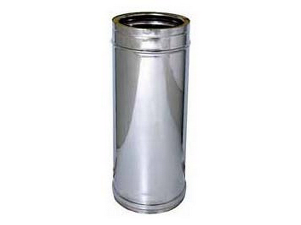 TUBO DOPPIA PARETE PER STUFA Ø interno/esterno cm. 8/13 H cm.100