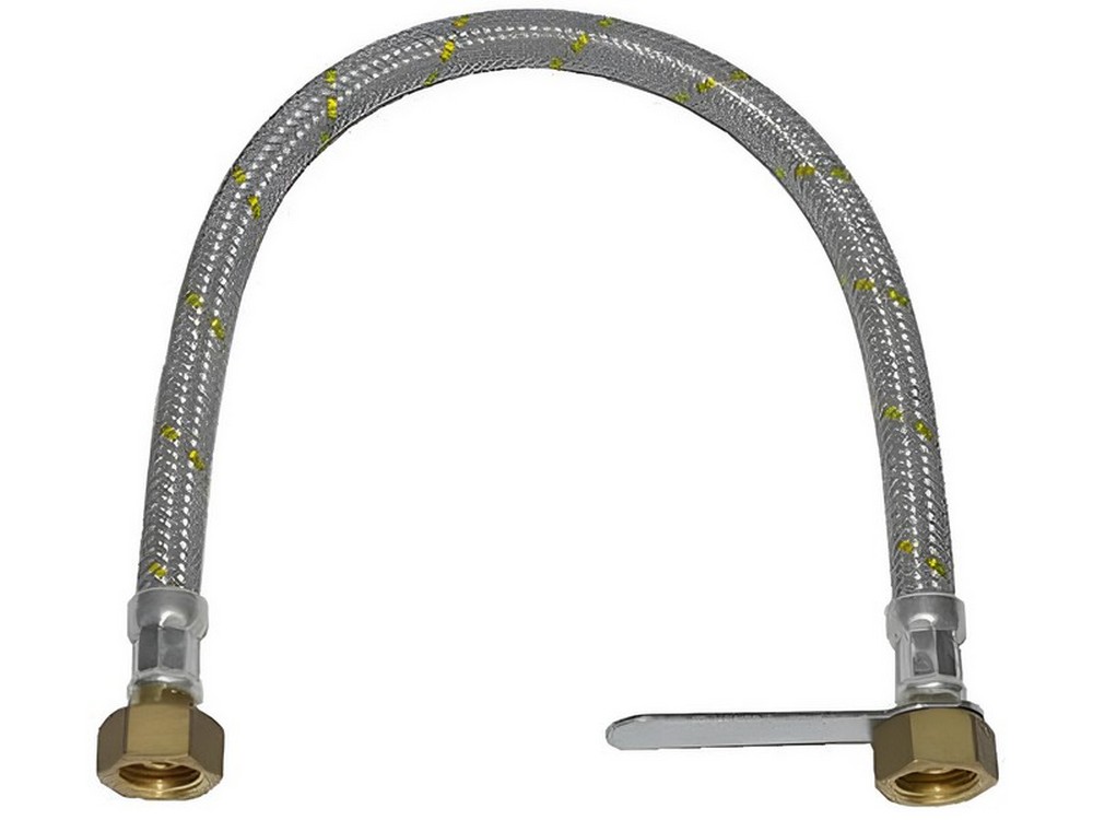 TUBO FLESSIBILE PER CENTRALINE GAS CON CHIAVE Attacco 1/2 FF  cm. 50