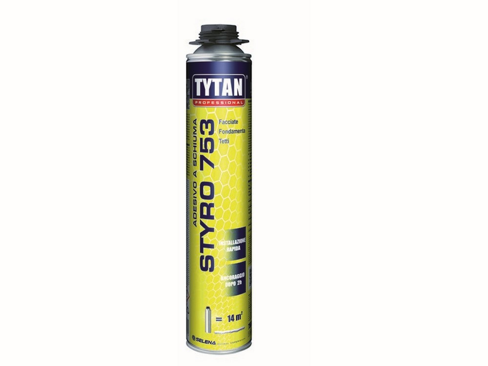 Tytan SCHIUMA ADESIVA PER CAPPOTTO STYRO 753 A PISTOLA ml.750