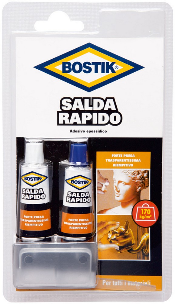 Uhu Bison COLLA BOSTIK SALDARAPIDO BLISTER  ml. 30 (2 tub. ml. 15)