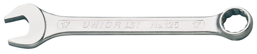 Unior CHIAVE COMBINATA FORCHETTA/POLIGONALE Art. 125/1 mm. 17x17