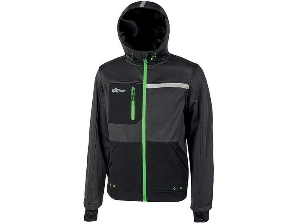 U-Power FELPA GALAXY Col. Grigio/Verde Mis. XXL