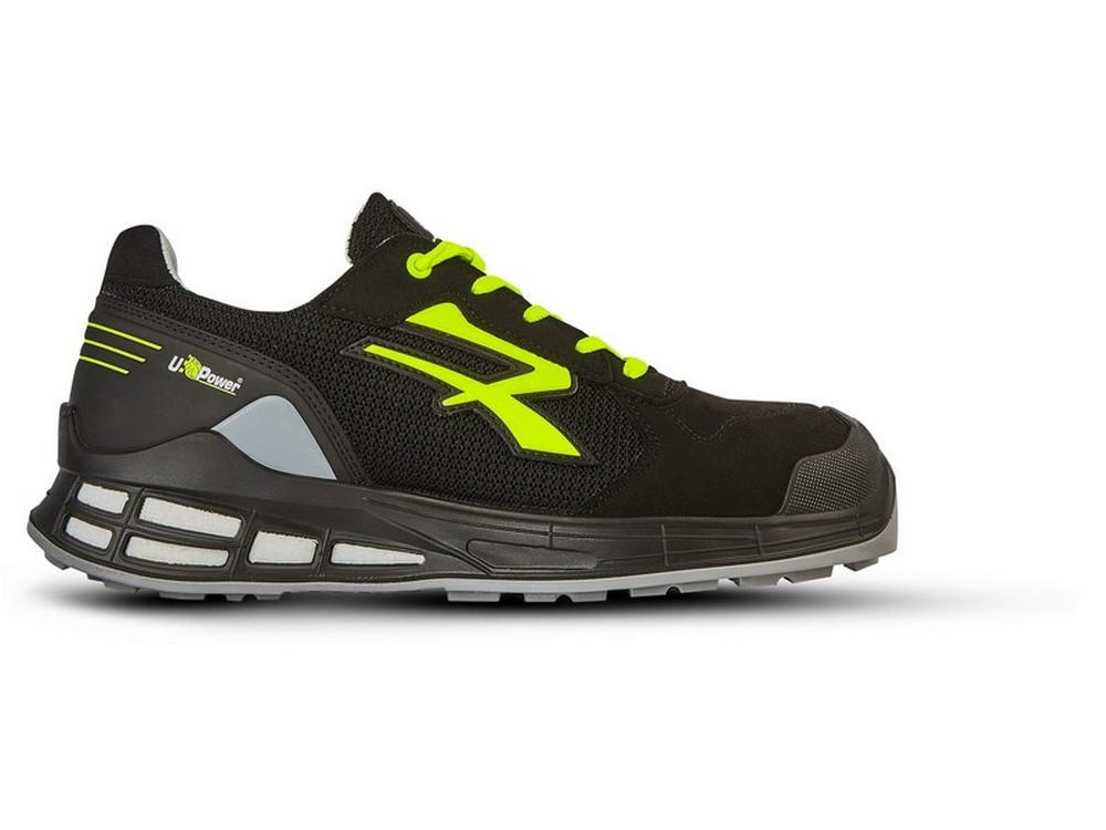 U-Power SCARPE ANTINFORTUNISTICA BASSE S1P SRC ESD REDPREMIUM ELVIS Col. Nero Mis. 43