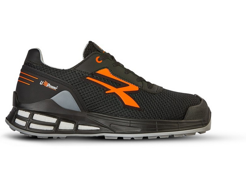 U-Power SCARPE ANTINFORTUNISTICA BASSE S1P SRC ESD REDPREMIUM IRVIN Col. Nero Mis. 39