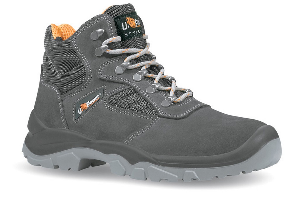 U-Power SCARPE ANTINFORTUNISTICA TREKKING ALTE S1P SRC REAL Col. Antracite Mis. 40