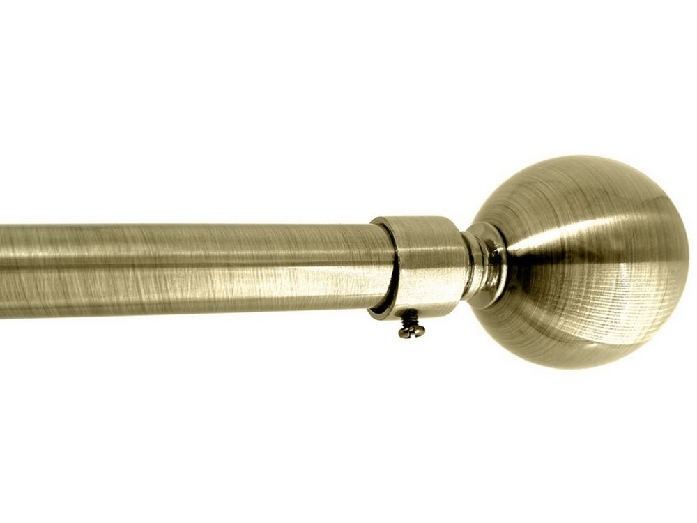 Utilia BASTONE PER TENDE GLOBO Estensibile cm. 71÷122 col. Oro antico
