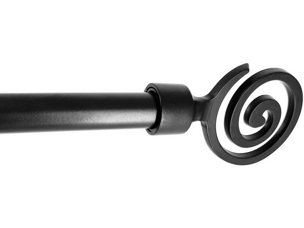 Utilia BASTONE PER TENDE TRIBALE Estensibile cm. 71÷122 col. Nero