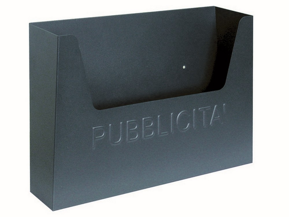 Utilia CASSETTA PER PUBBLICITÀ Col.Grigio mm.355x85x255 h