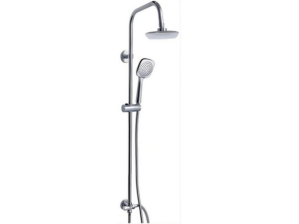 Utilia COLONNA DOCCIA CON DOCCETTA IN ABS E SOFFIONE FISSO cm. 20x20