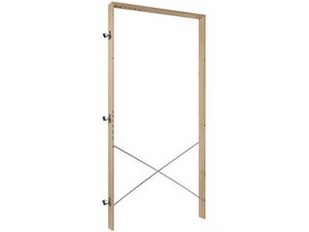 Utilia CONTROTELAIO IN LEGNO CON DISTANZIALI IN ACCIAIO H. cm. 215 per muri spessore 10,5 cm.