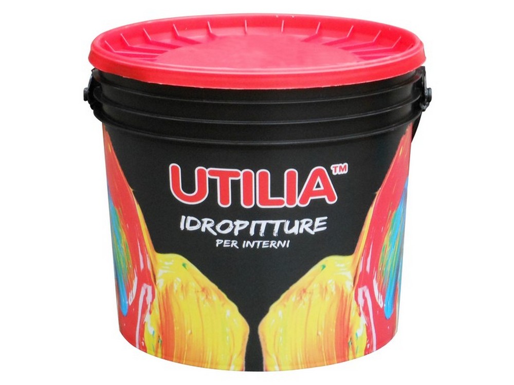 Utilia IDROPITTURA A TEMPERA col. Bianco lt. 4