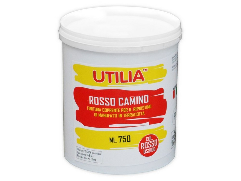 Utilia IDROPITTURA COTTO E MATTONI ROSSO CAMINO ml. 750