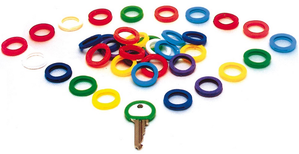 ANELLINO SEGNACHIAVE COPRITESTA 200 PZ.  col.Assortiti