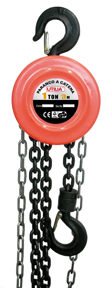 Utilia PARANCO A CATENA Portata 1000 Kg catena mt.3