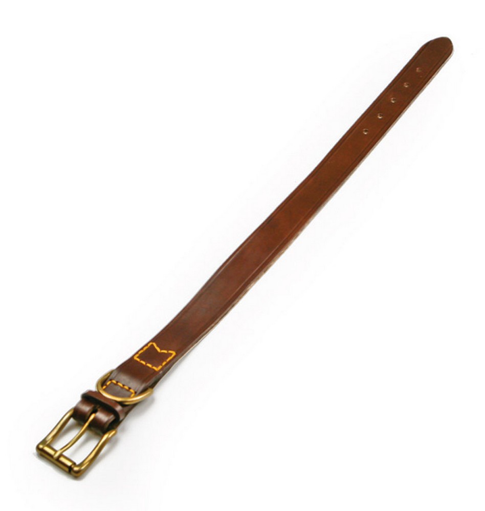 Utilia Pet COLLARE IN CUOIO EXTRA SFODERATO cm. 62x3,0 col. Assortiti