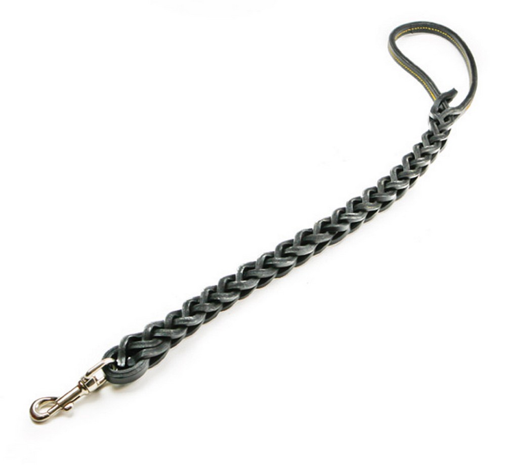 Utilia Pet GUINZAGLIO IN CUOIO TRIPLA TRECCIA cm. 75 col. Assortiti