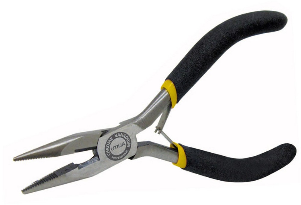 Utilia PINZA A BECCHI 1/2 TONDI DIRITTI PROFESSIONALE  mm. 120