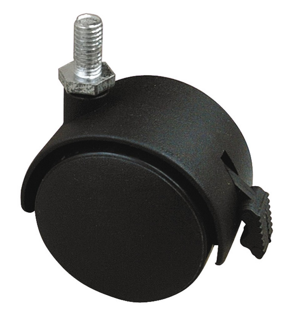 Utilia RUOTA GIREVOLE PER MOBILI CUFFIA NYLON+FRENO  mm. 50-perno M8x15