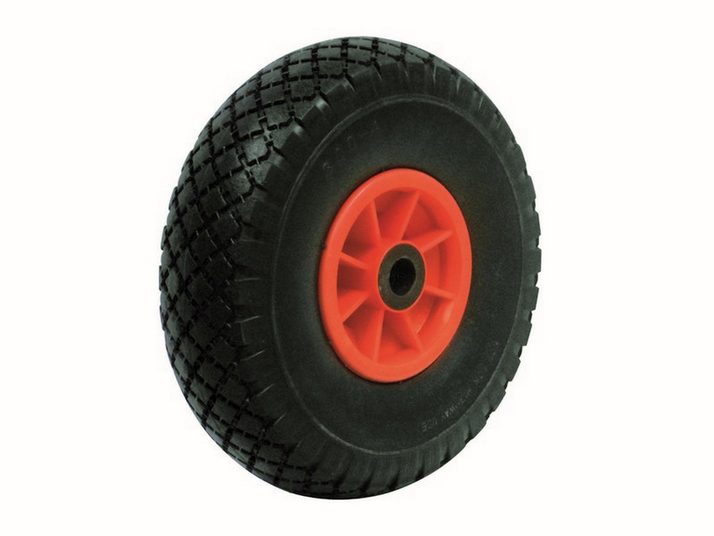 Utilia RUOTA PIENA PER CARRELLI PORTASACCHI cerchione plastica Ø mm.260 foro Ø mm. 16