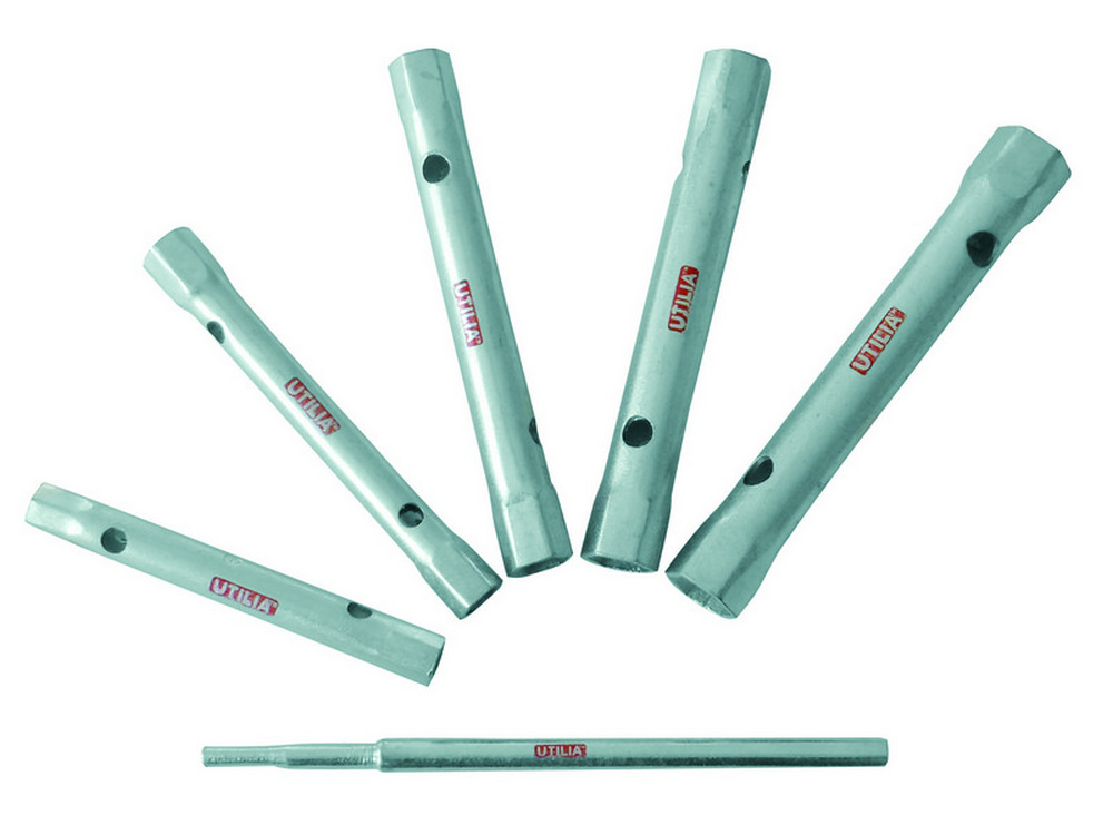 Utilia SERIE CHIAVI A TUBO DOPPIE 5 PZ.