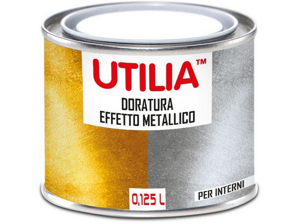 Utilia SMALTO DORATO PER INTERNI ml. 125 col. Oro ricco