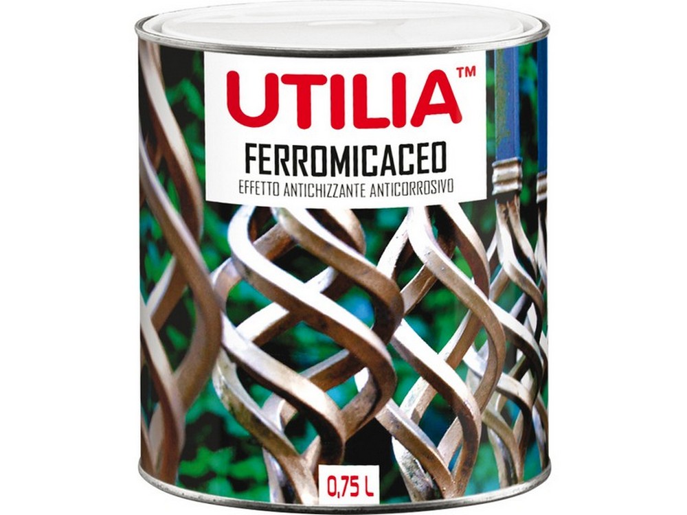 Utilia SMALTO SINTETICO FERROMICACEO ml. 750 Grigio chiaro