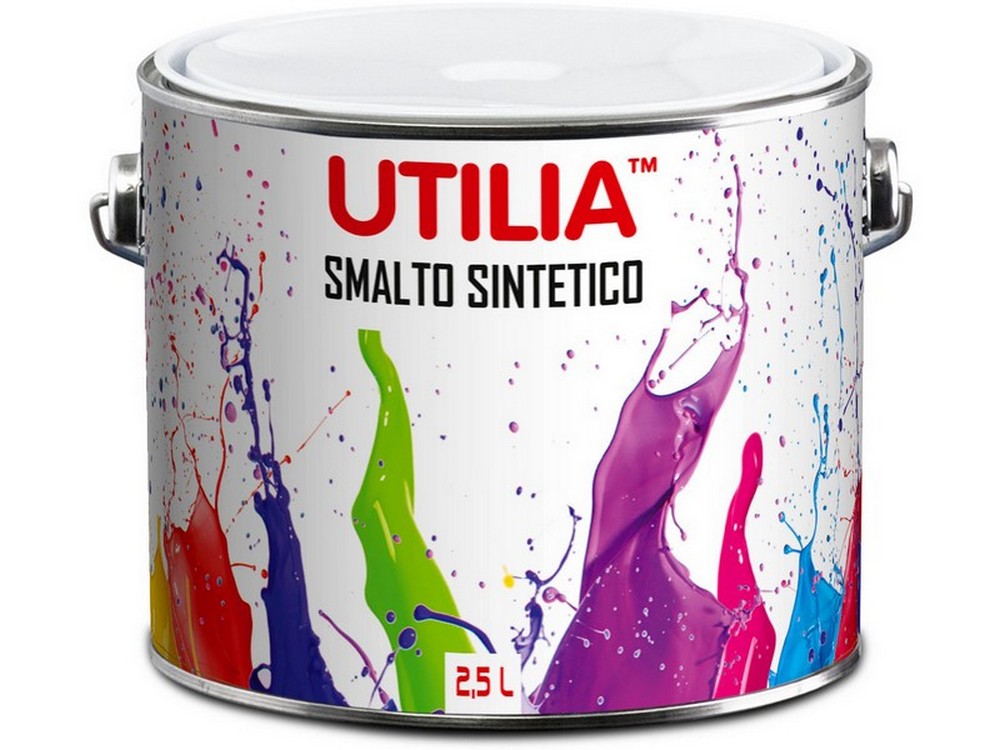 Utilia SMALTO SINTETICO lt. 2,5 Bianco lucido