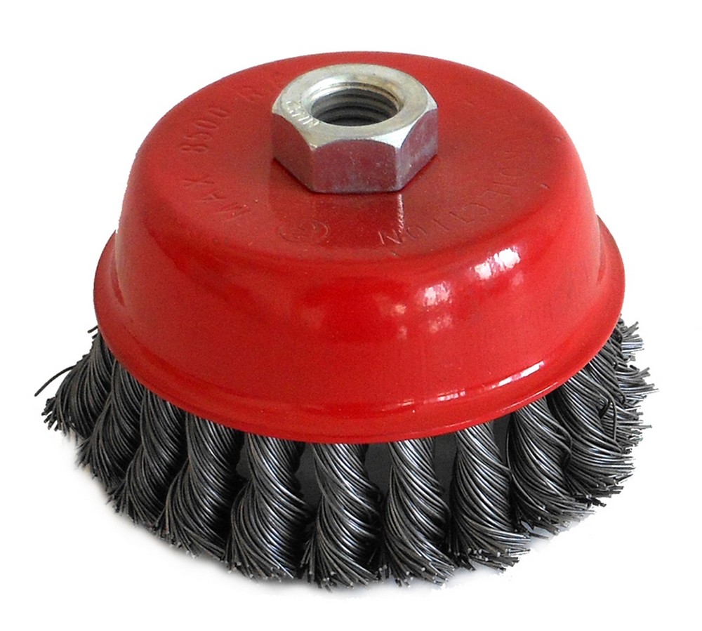 Utilia SPAZZOLA A TAZZA A MAZZETTI RITORTI attacco M14  Ø mm. 75