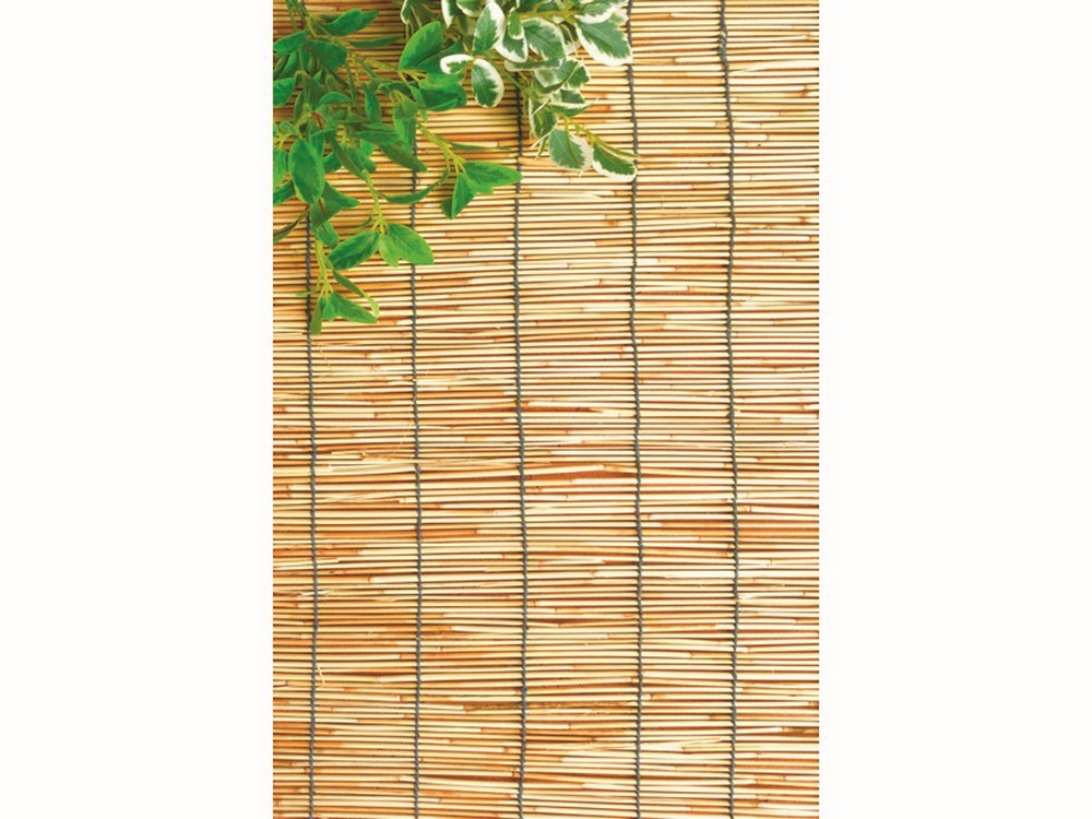 Utilia TOP QUALITY ARELLE STUOIA IN CANNICCIO NATURALE CON CARRUCOLA cm.  90x180 h