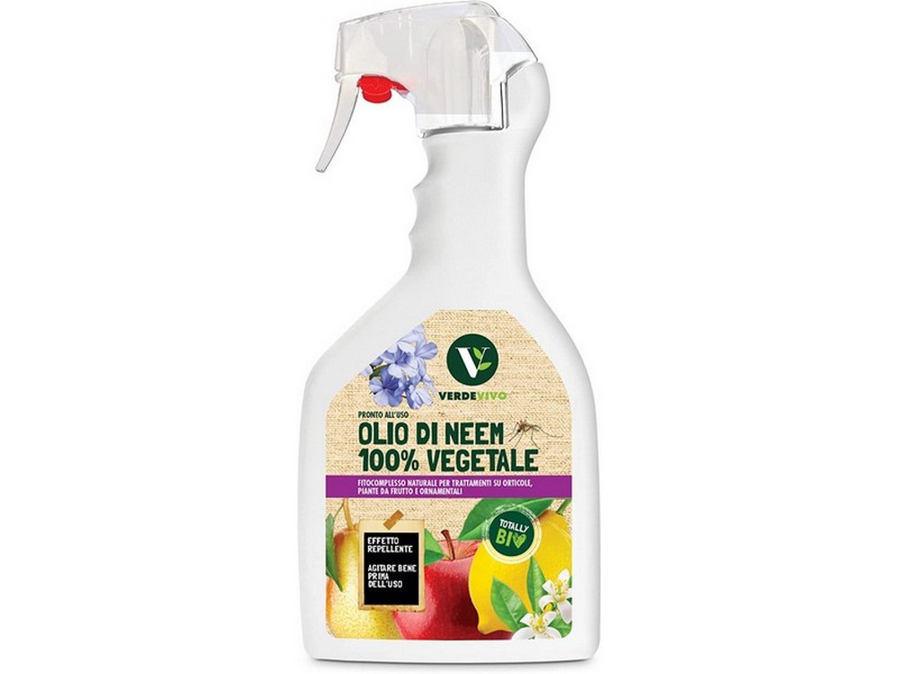 VerdeVivo OLIO DI NEEM 100% PRONTO ALL'USO ml. 750