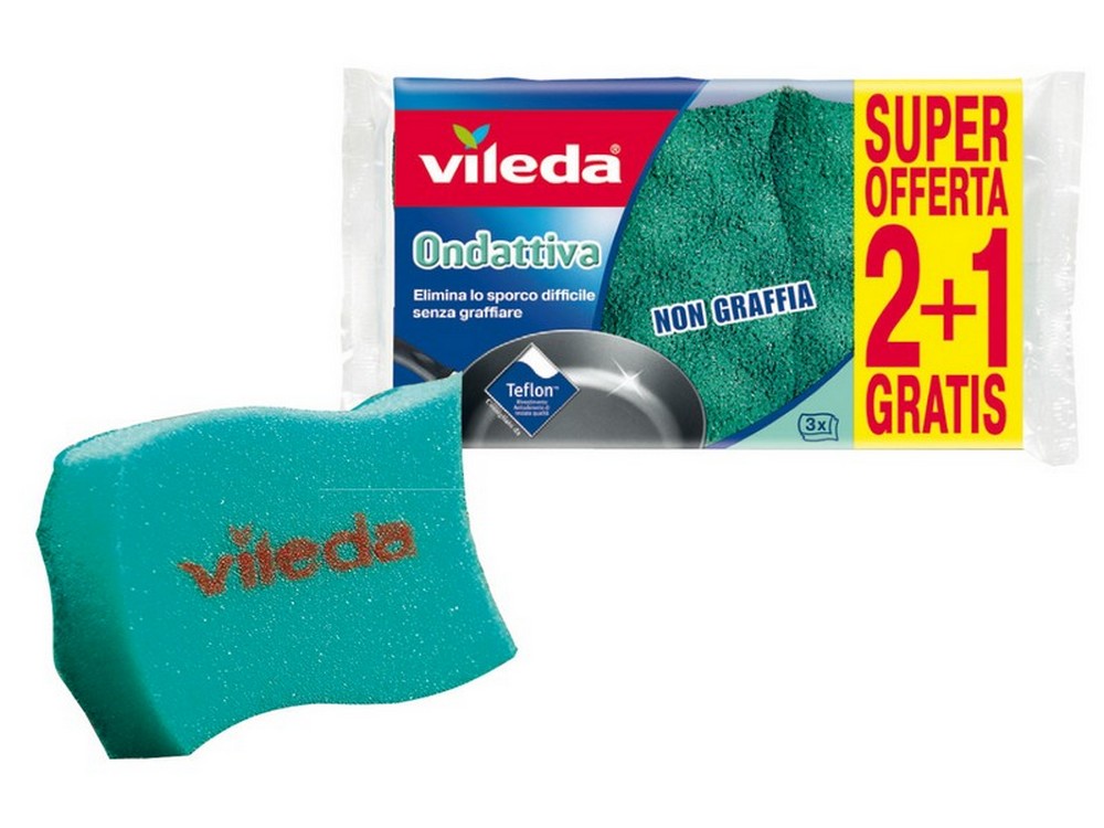 Vileda SPUGNA ONDATTIVA MILLEUSI 2+1 PZ.