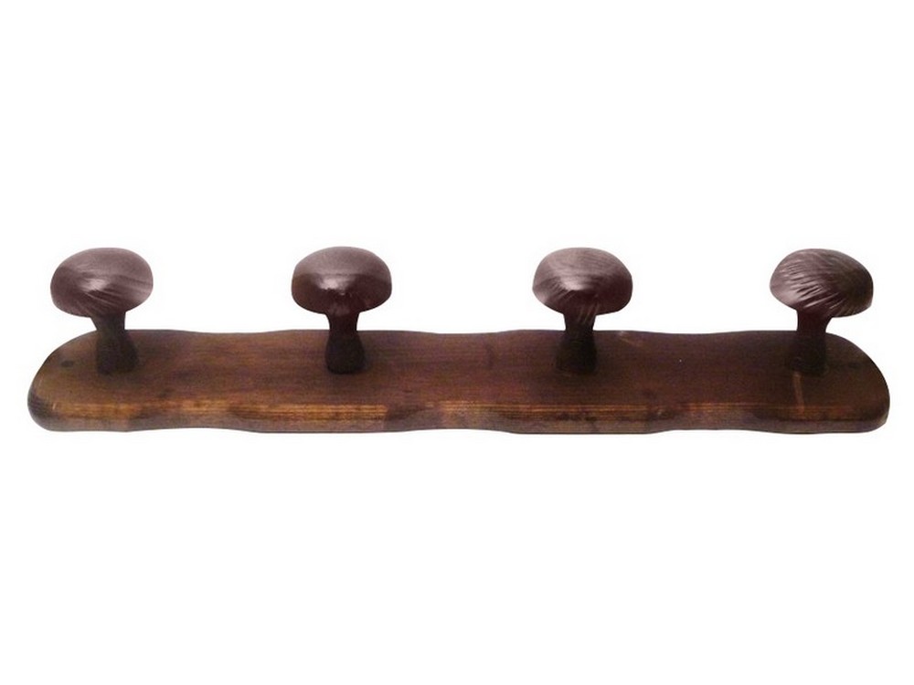 APPENDIABITO IN LEGNO SCURO 4 posti cm. 48x9 h
