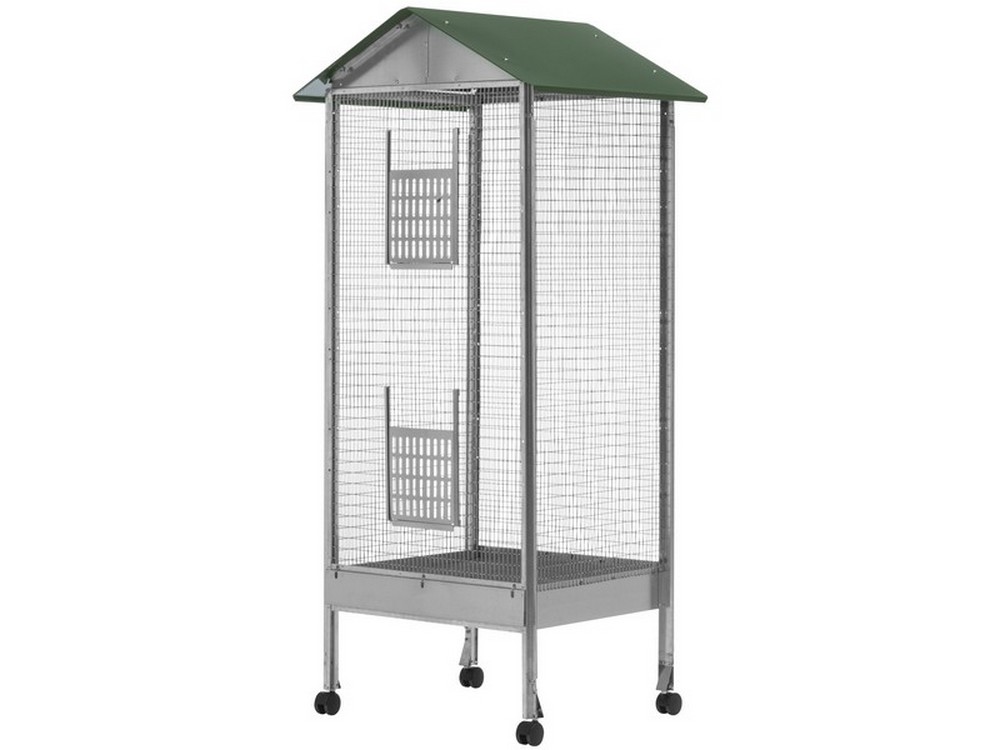 VOLIERA A CASETTA RETTANGOLARE A 1 PIANO cm. 60x50x170 h