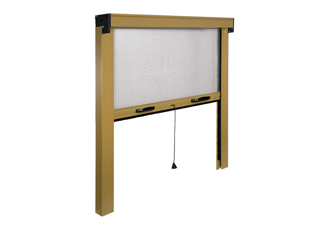 ZANZARIERA VERTICALE IN KIT col. Bronzo cm.160x170