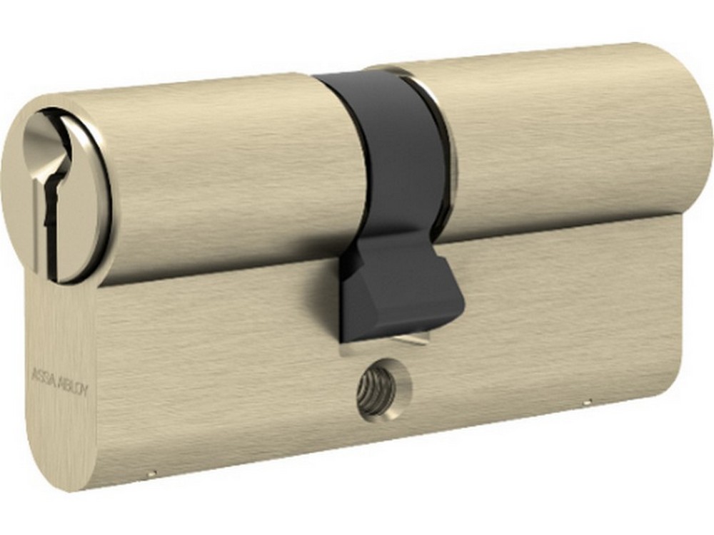 Assa Abloy CILINDRO SAGOMATO GEMMA Ottone Nichelato mm. 72,5 (27,5-45) 