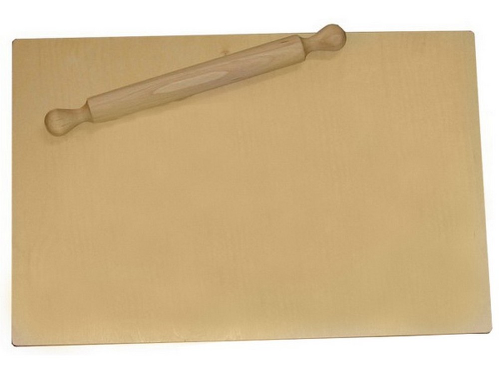 ASSE DA PASTA IN LEGNO CON MATTARELLO cm. 50x30x1,2
